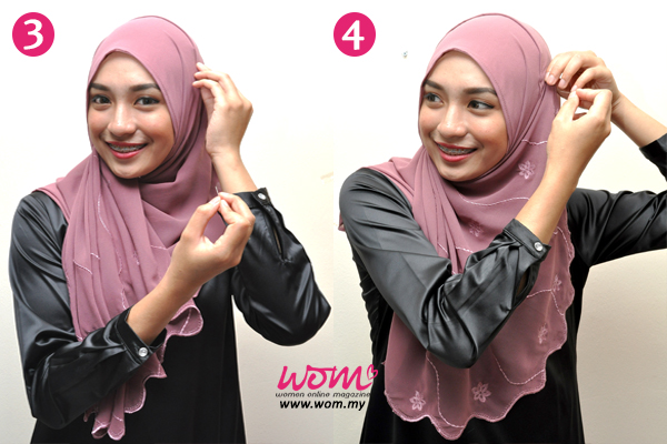 tutorial Shawl Ameena 3-4