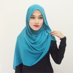 Tutorial Hijab Terkini Selendang Moden Chiffon  